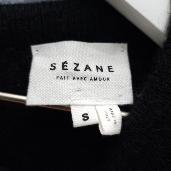 Sezane Cooper Mohair Jumper Sweater with Bow Detail - Picture 5 of 8